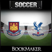 EPL Betting Odds – Crystal Palace at West Ham United Match Preview