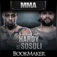UFC on ESPN 6 Odds - Greg Hardy vs. Ben Sosoli Betting Picks