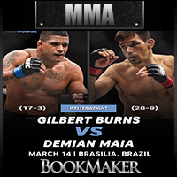 UFC on ESPN+ 28 Odds - Demian Maia vs. Gilbert Burns 