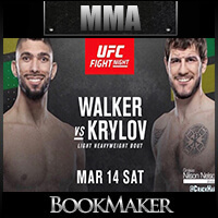 UFC on ESPN+ 28 Odds - Johnny Walker vs. Nikita Krylov