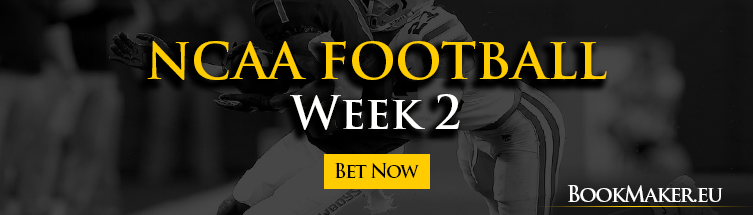 College Football Week 2 Betting Online - NCAA Football Odds