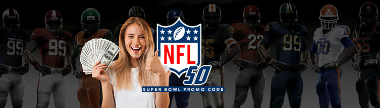 NFL50 Super Bowl Bonus Code - Football Promo Code