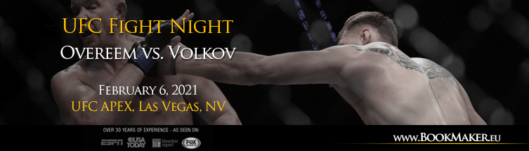 UFC Fight Night: Overeem vs. Volkov Betting